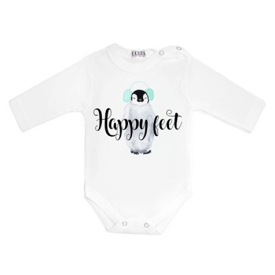 Carra Happy Feet бебешко боди